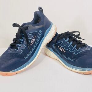 KEEN Composite Carbon Toe Work Safety Shoes Womens Size 9.5  Arvada Low Top Blue